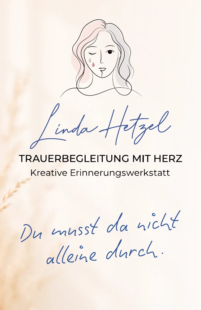 Vorderseite der professionell ausgearbeiteten Visitenkarte von Linda Hetzel
